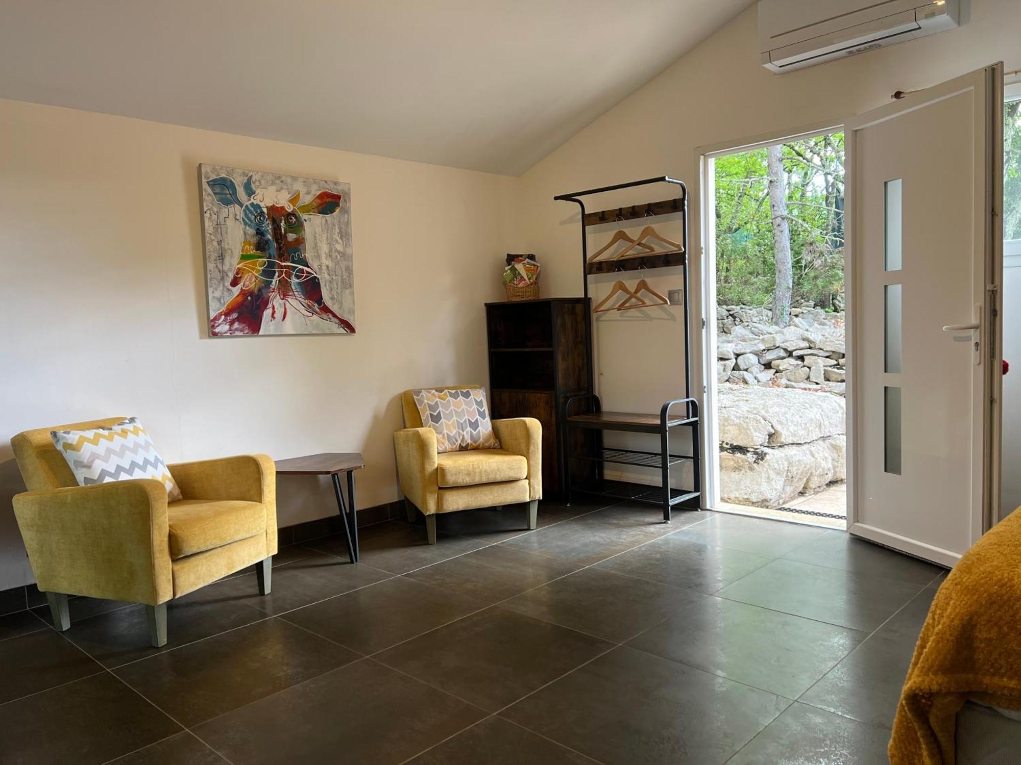 Le Mazet, Studio Avec Terrasse Et Acces Piscine Saint Alban Auriolles Ngoại thất bức ảnh